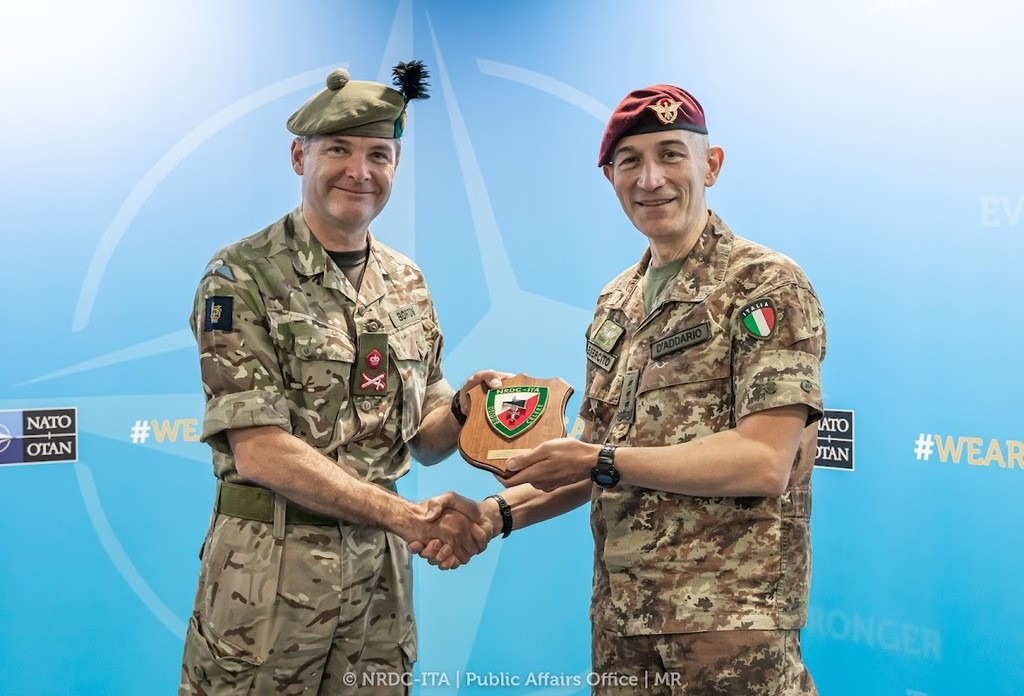 NRDC-ITA hosts the Commander of the Allied Rapid Reaction Corps