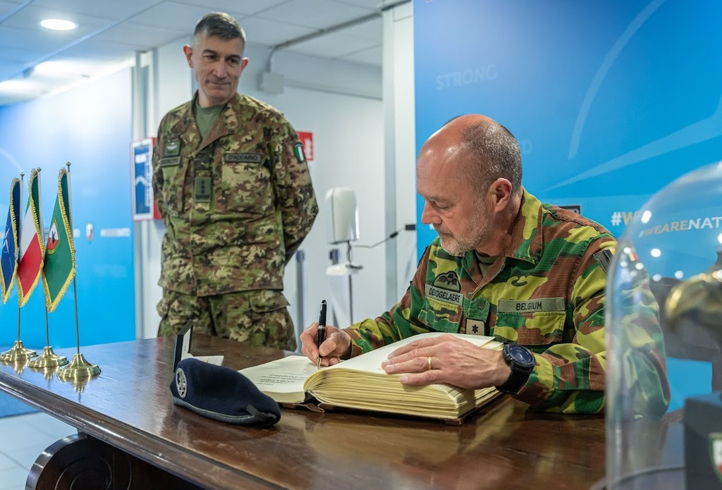 The Commanding General of Eurocorps visit to NRDC-ITA