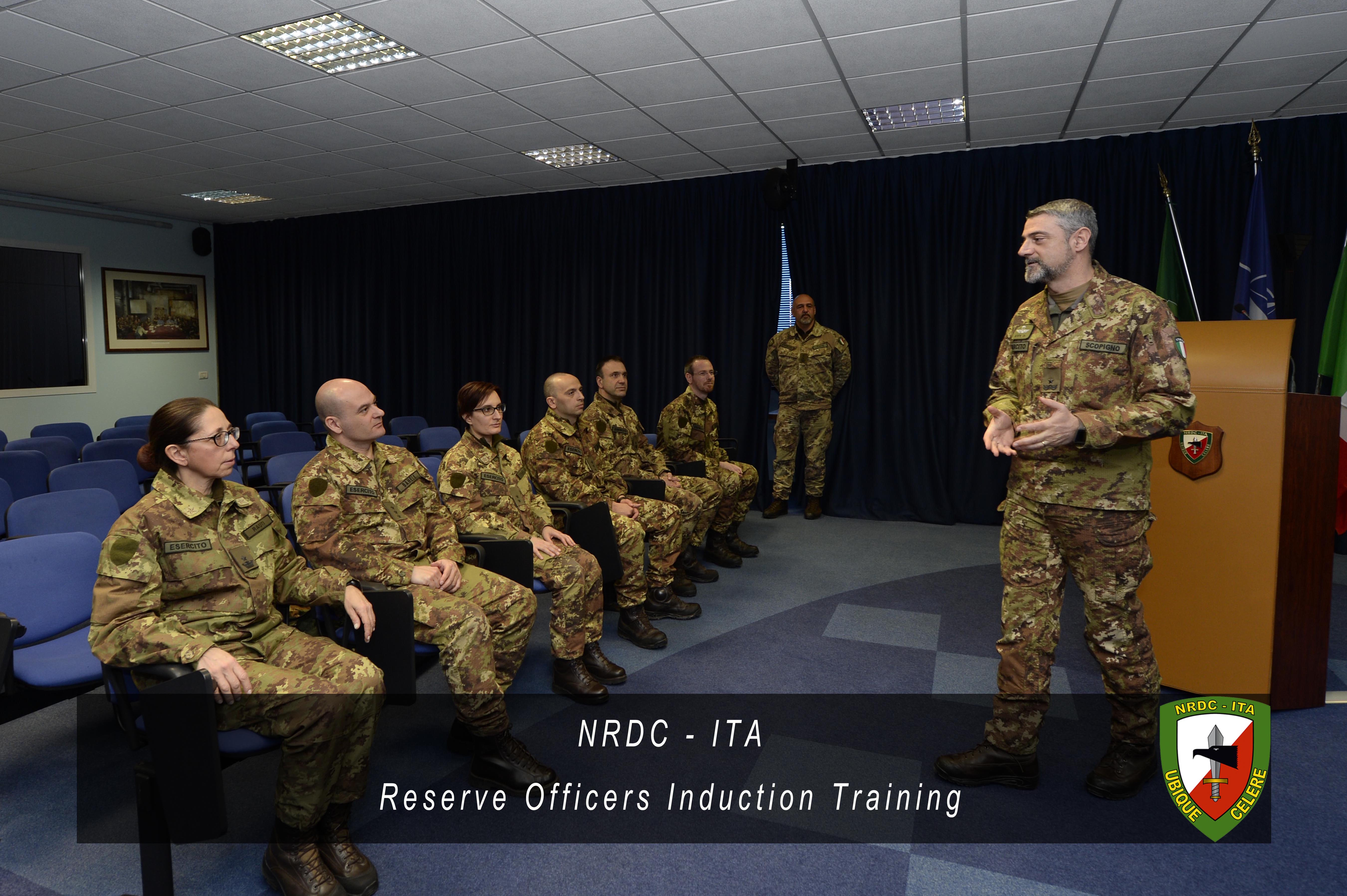 Closing day for the Italian Reserve Officers Induction Training