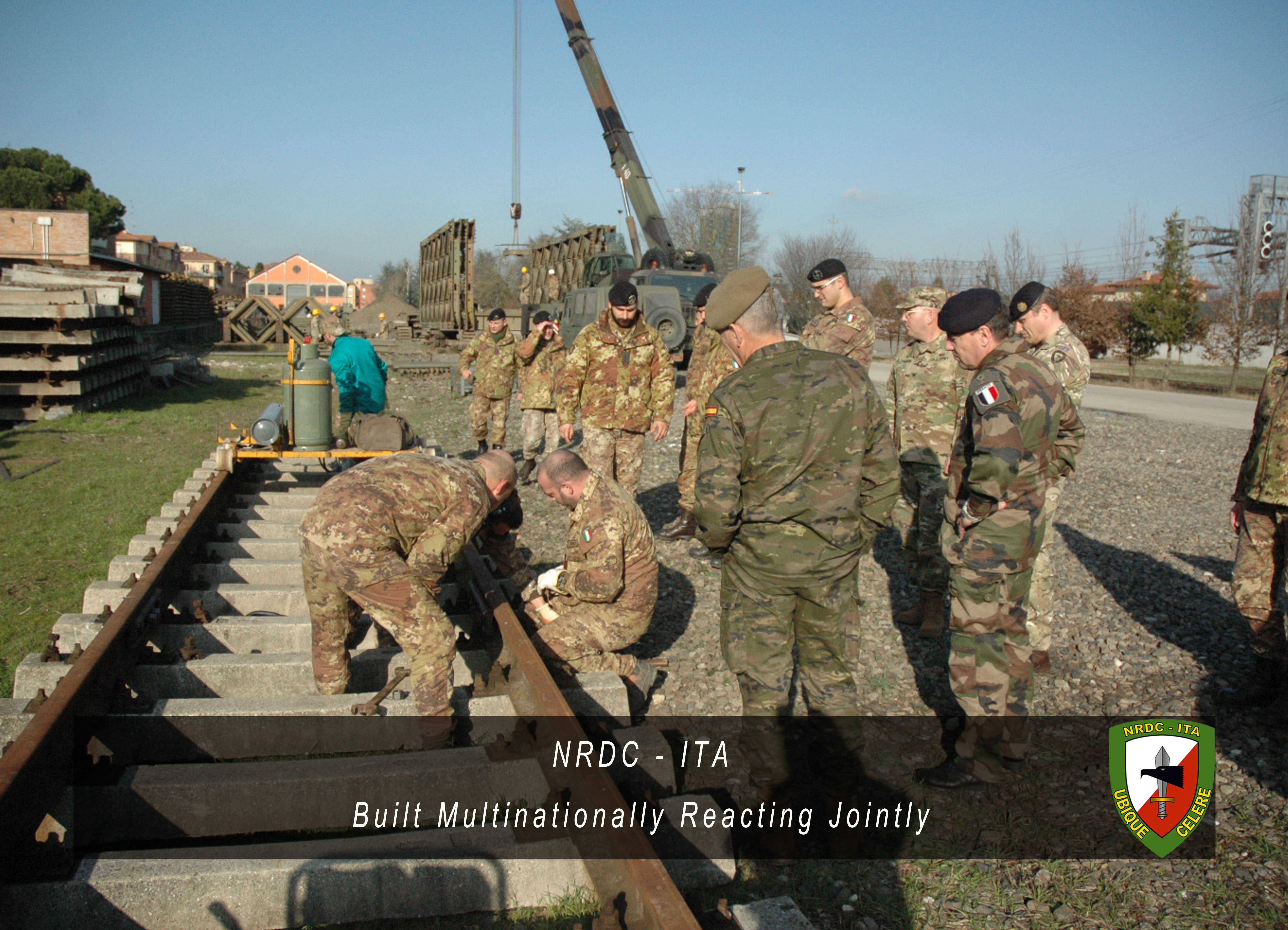 NRDC-ITA Support Division visit to Engineer Railway Regiment in Castel Maggiore (BO) 