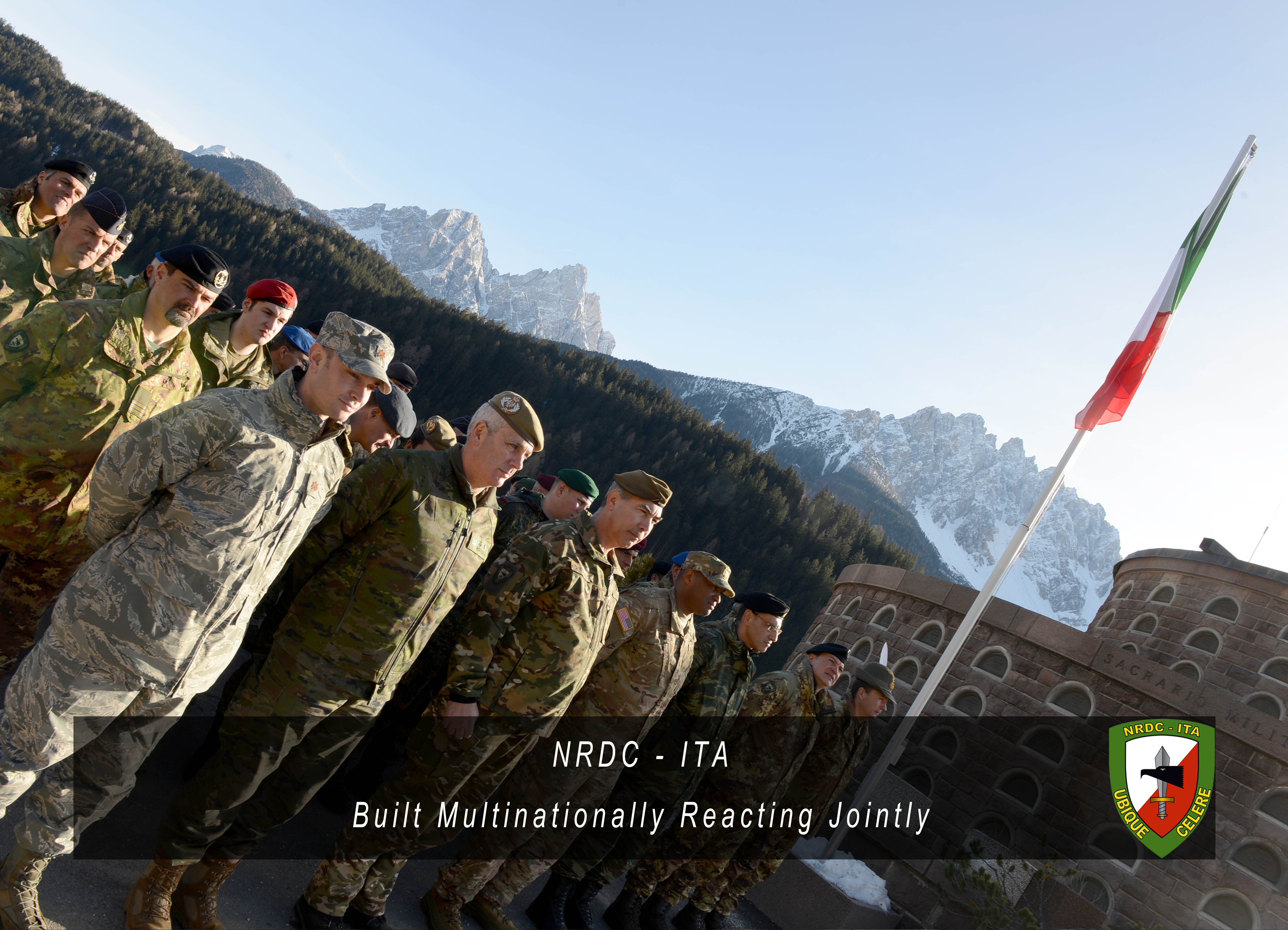NRDC-ITA   honors  fallen Soldiers at the War Memorial in San Candido