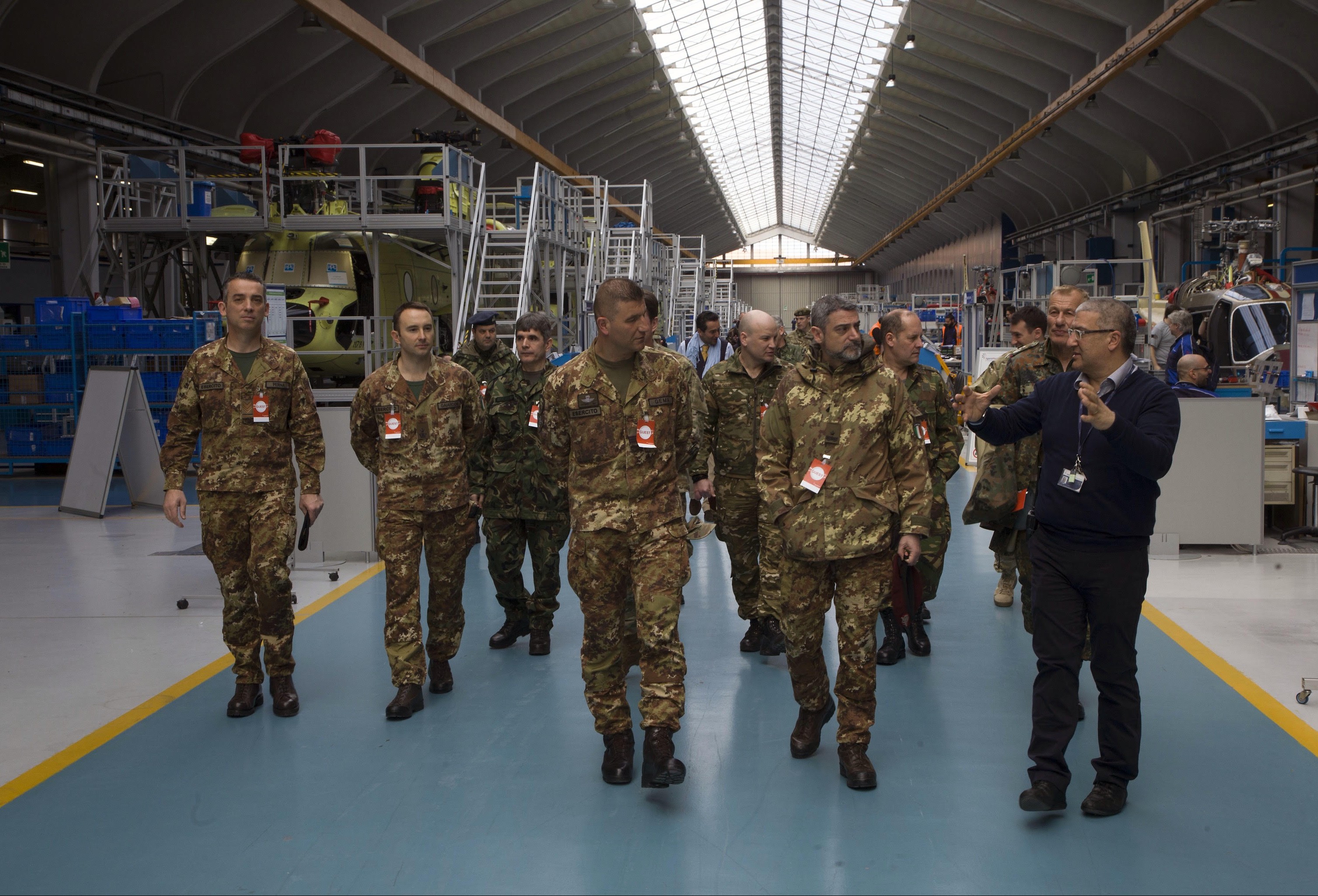 NRDC-ITA visit to Agusta Westland