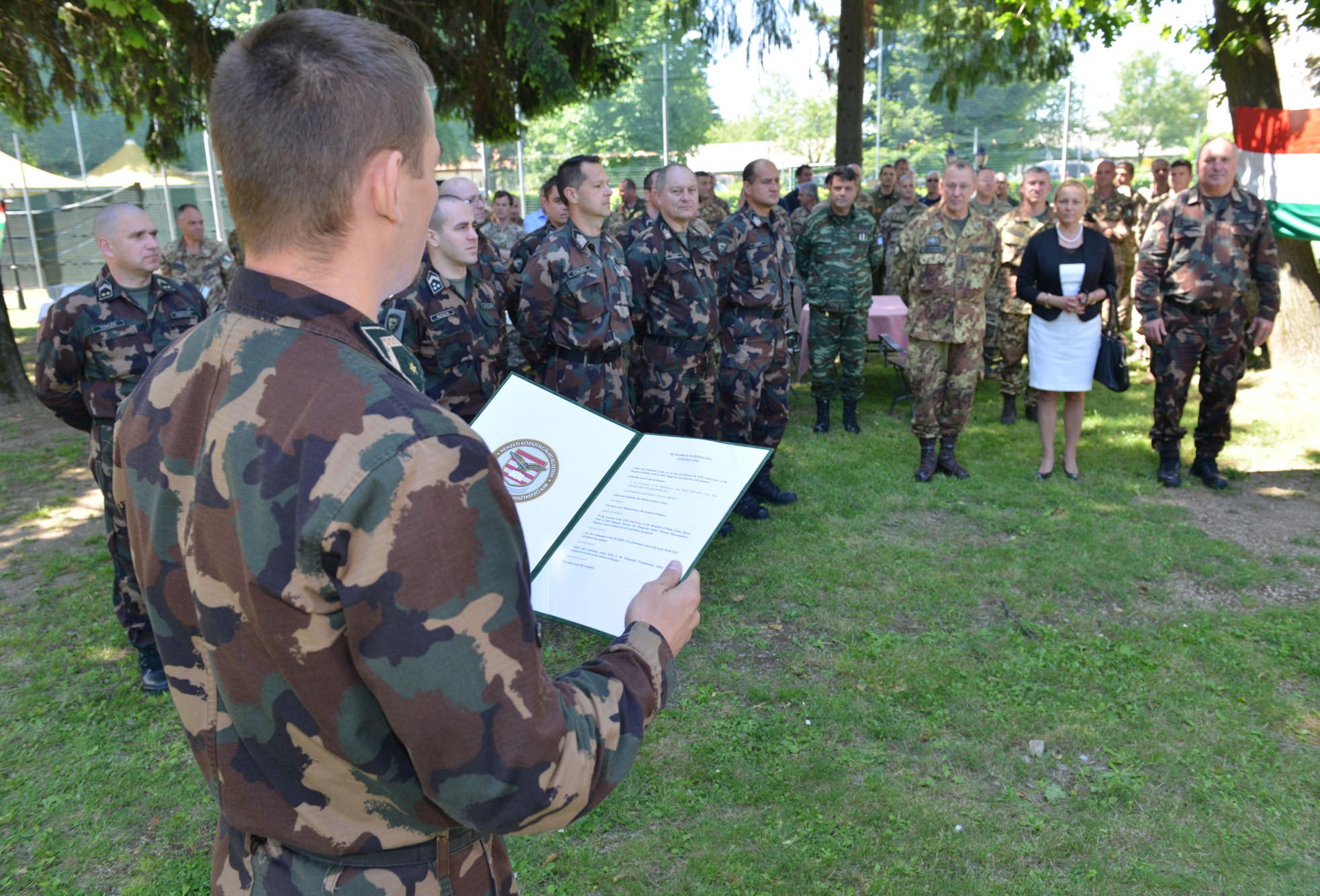 NRDC-ITA Staff celebrates the Hungarian National Day (Magyar Honvedelem Napja)