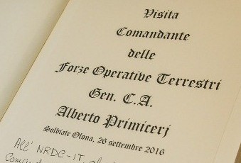 Italian Land Forces Commander visits NRDC-ITA
