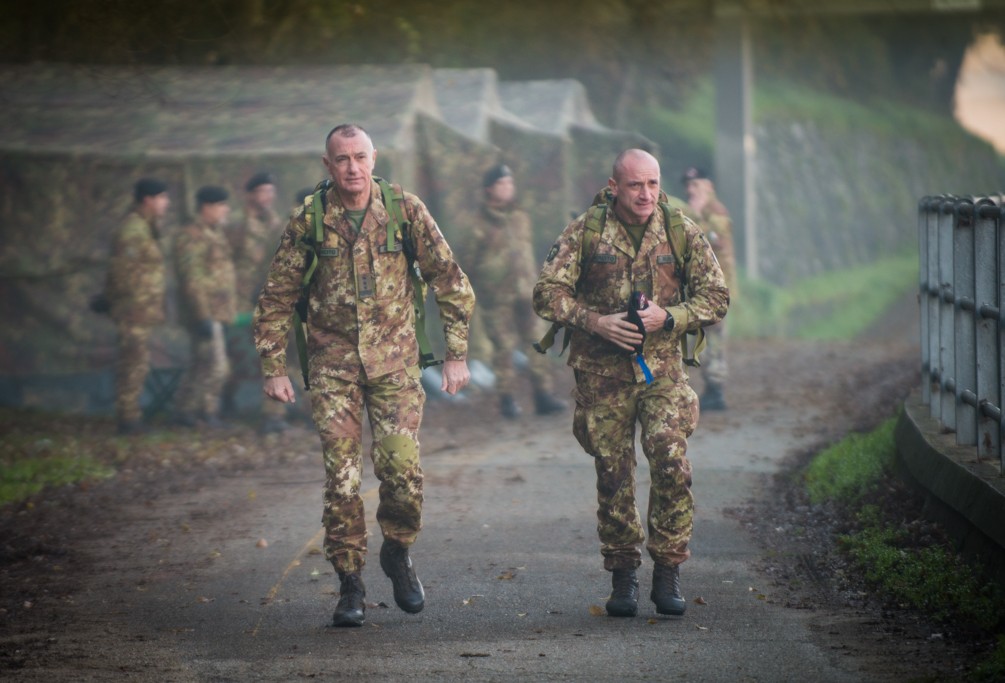 Command Group on the spot of physical approach