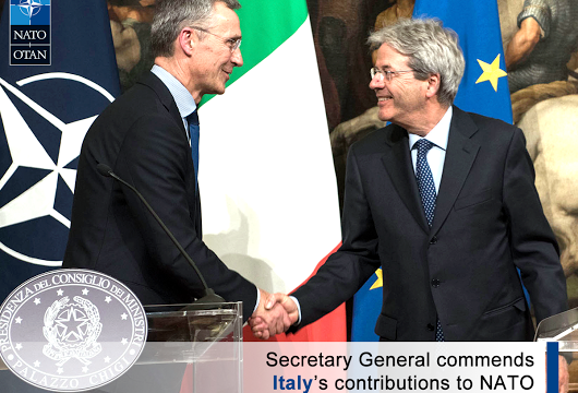 NATO Secretary General visits the Republic of Italy