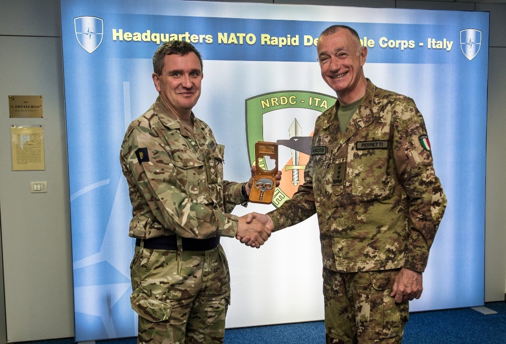 DSACEUR visits HQ NRDC-ITA