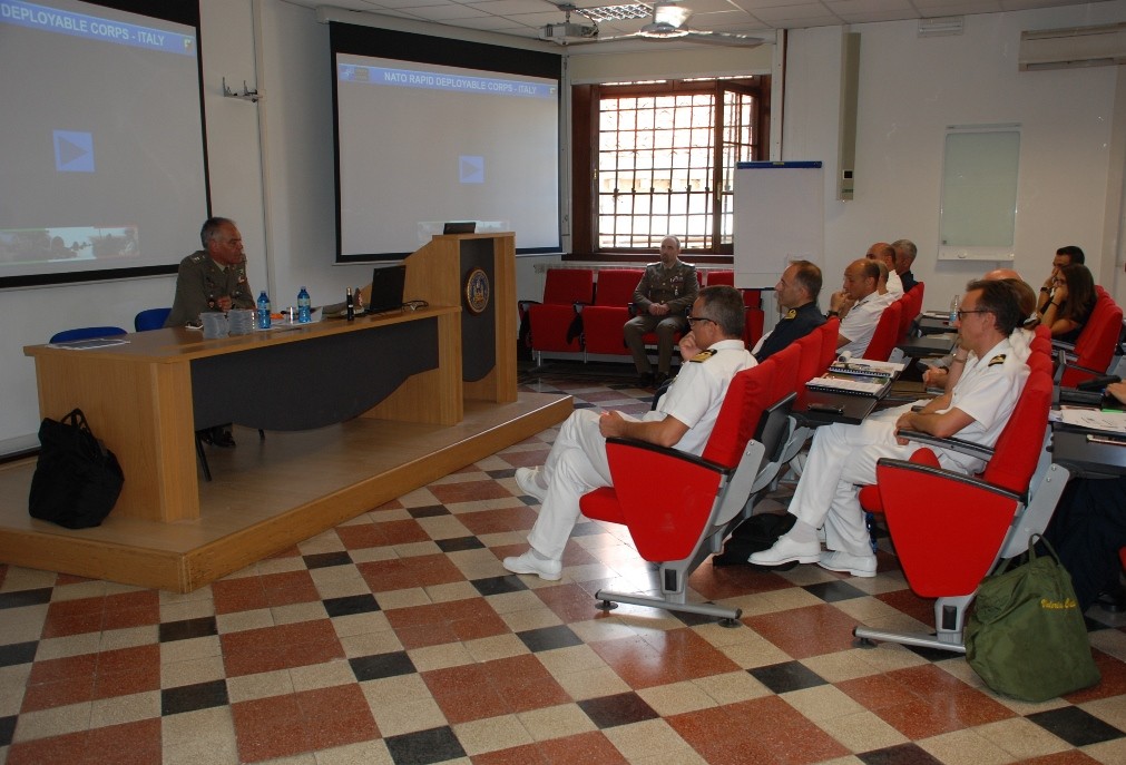 NRDC-ITA at the Institute of Maritime Military Studies
