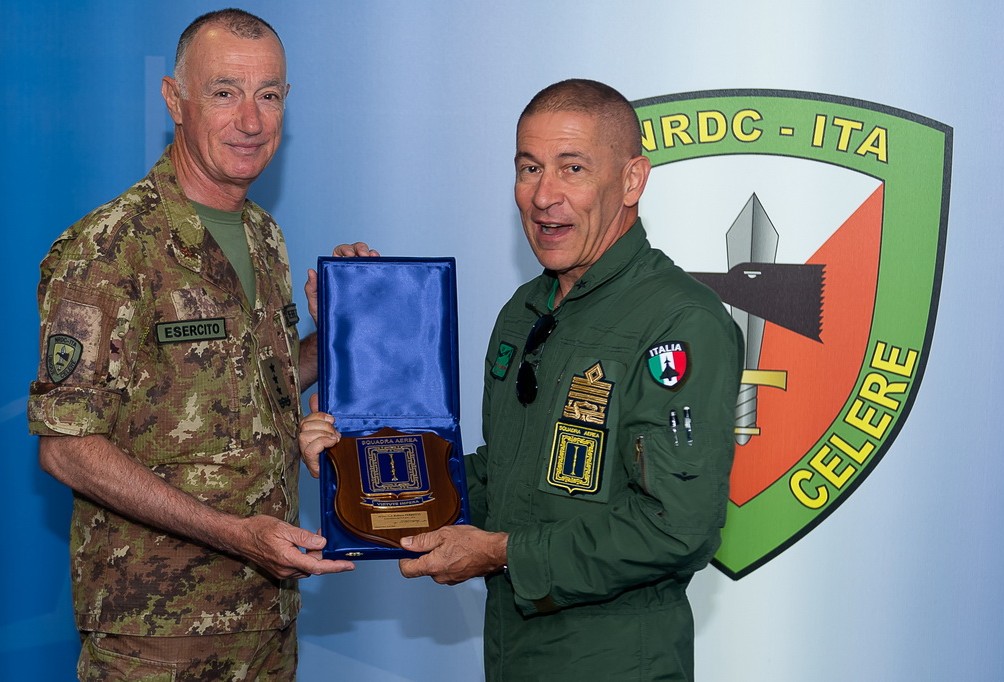 The NRDC-ITA receives a visit from the Commander of the Italian Air Force Operational Forces Command
