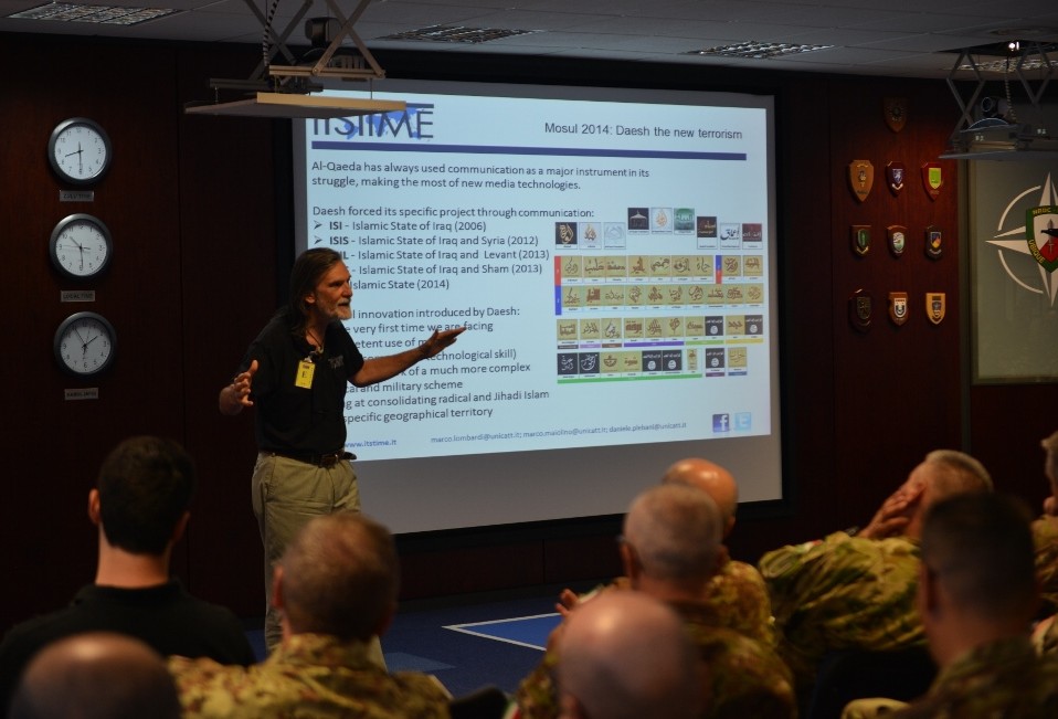 NRDC-ITA hosted an informative lecture on the evolution of Daesh, from its origins in the Iraqi and Syrian civil wars, to its spread to Africa and wider Asia