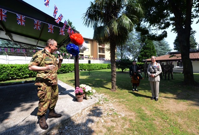 UK Contingent of NRDC-ITA celebrates the birthday of Her Majesty Queen Elizabeth II at Ugo Mara Barracks