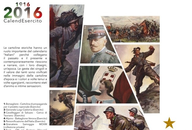 LT. GEN. Riccardo Marchio' represents NRDC-ITA at presentation  of Italian Army Calendar 2016