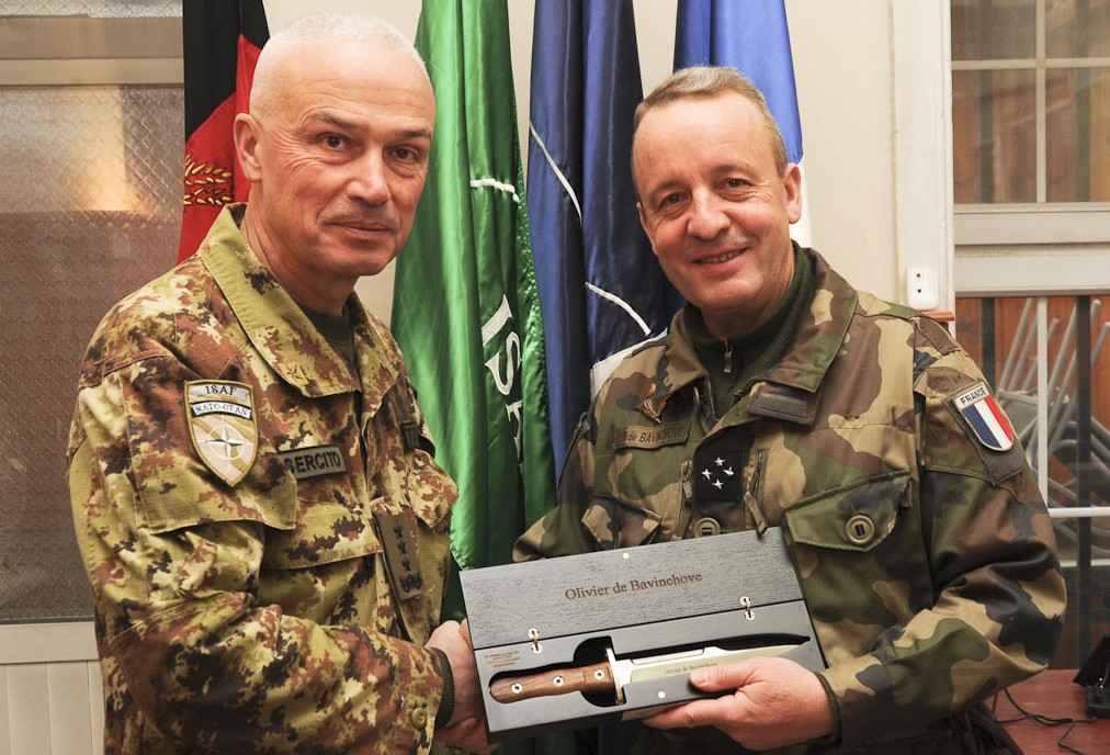 ISAF HQ BIDS FAREWELL TO DE BAVINCHOVE AND WELCOMES BATTISTI AS NEW CHIEF OF STAFF