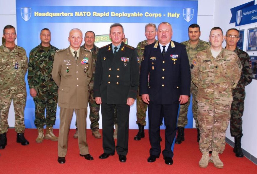 DEPUTY UKRAINE CHoD, LT GEN VIKTOR MUZHENKO, VISITED NRDC-ITA