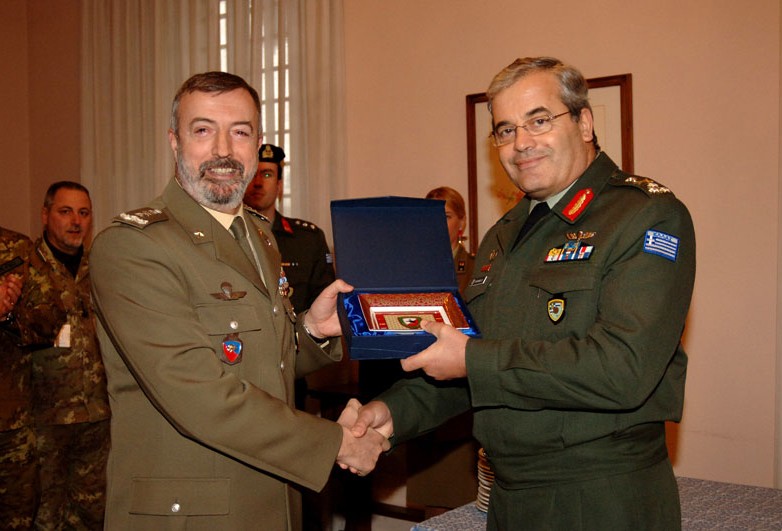THE COMMANDER OF NRDC-GRC VISITS NRDC-ITA