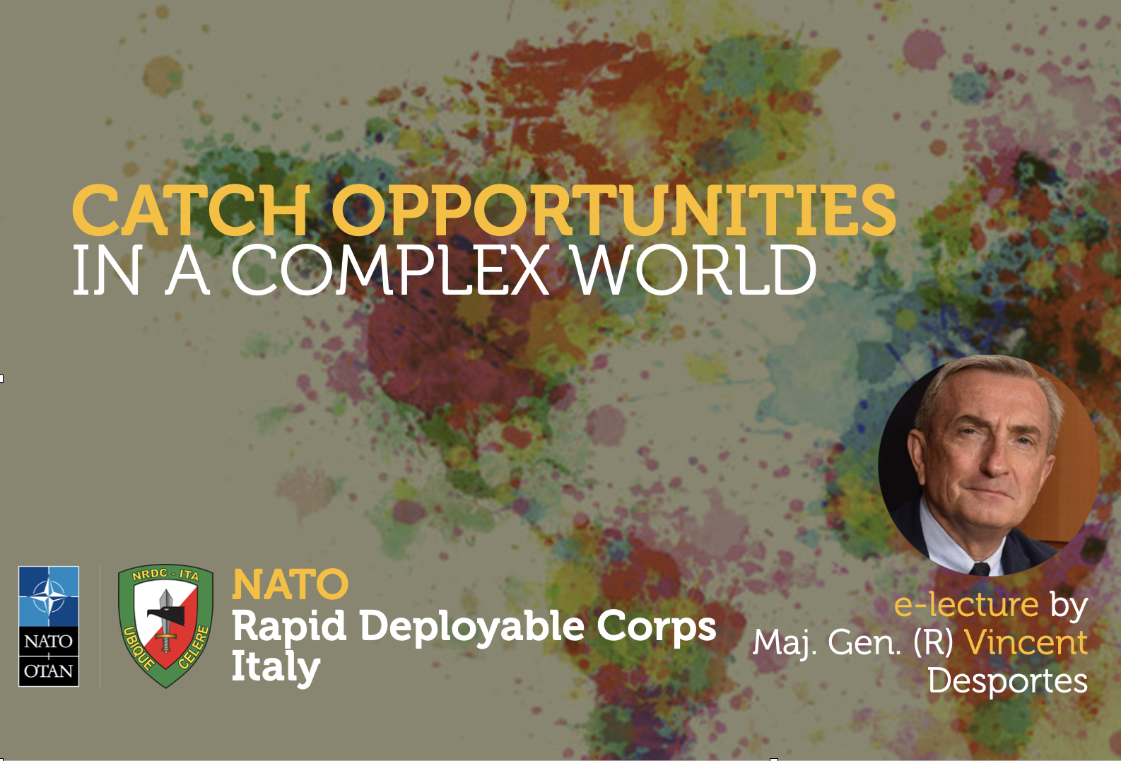 Videoconference at NRDC-ITA on how to catch opportunities in a complex world.