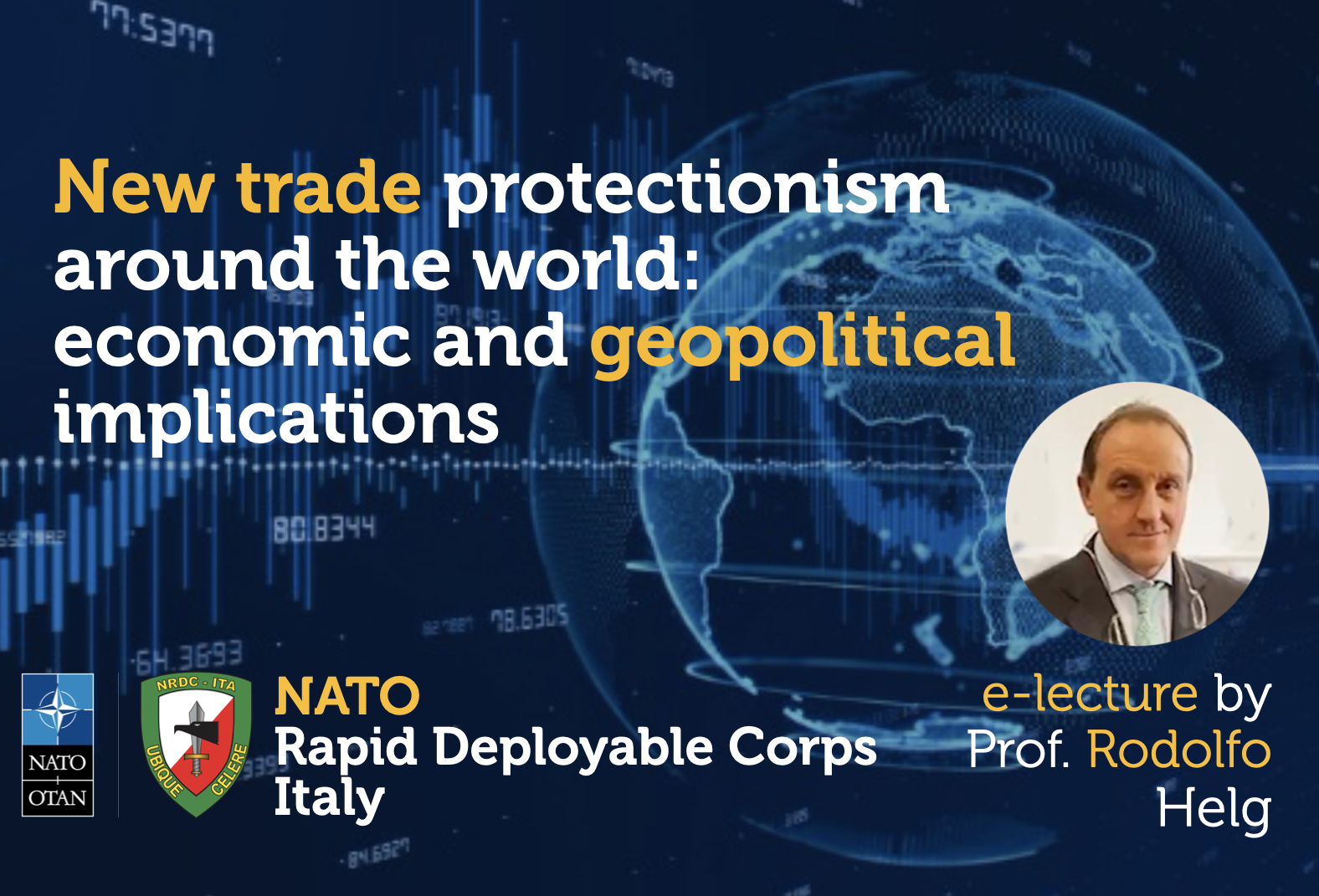 Conference at NRDC-ITA on the economic and geopolitical implications of Neo-protectionism in World Trade. 