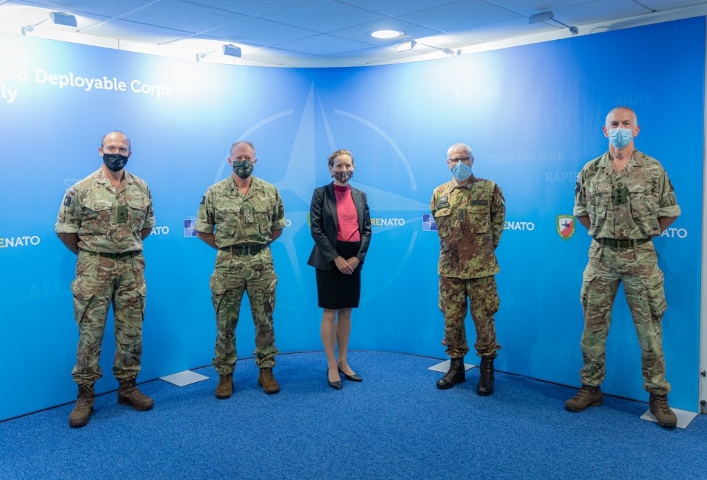 General Miglietta meets the British Consul General