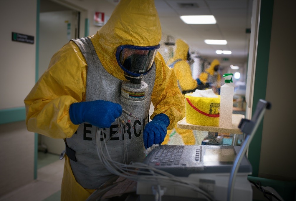 NRDC-ITA continues to battle COVID:  hospitals in the province sanitised 